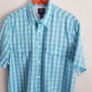 St John's Bay Fishing Shirt Mens L Quick Dri Top Performance Size Large
